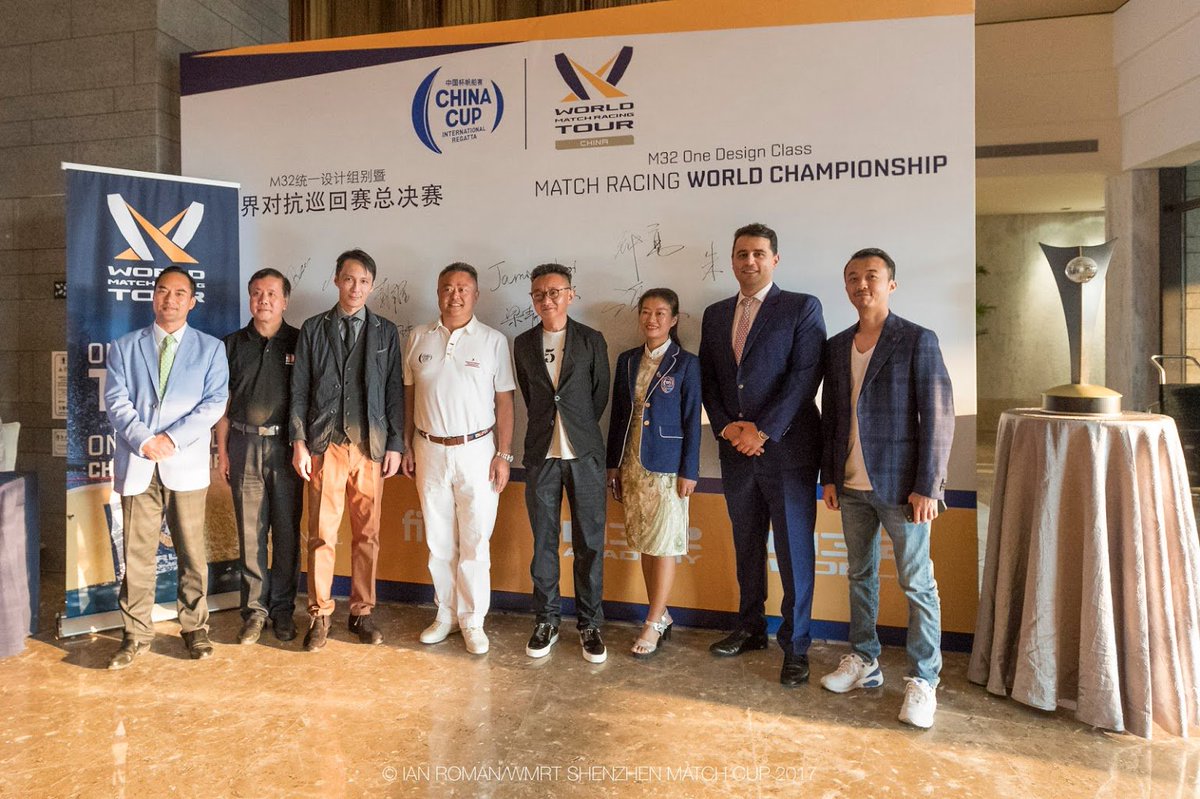 worldmatchtour's tweet photo. #WMRTChina is ready as Match Racing World Championship begins TOMORROW! Top #matchracing teams are here for the final stop on the 2017 WMRT! https://t.co/y0JtY2LI3D