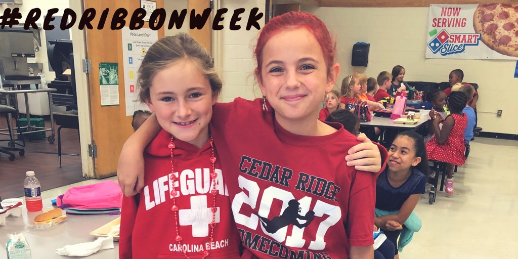 MsKaePRM's tweet photo. Celebrating RRW, lots of eagles wearing red @ECGlobalElem https://t.co/TV5PYLIdxg