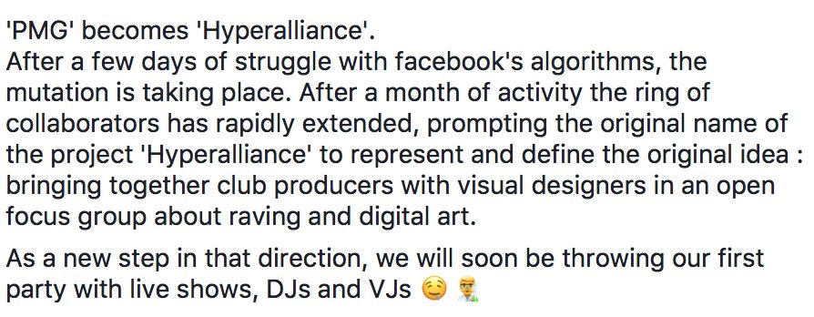 ⇪ ੪ ￼🏳 Official announcement :
- all infos &amp; resources ￼👉 hyperalliance.eu