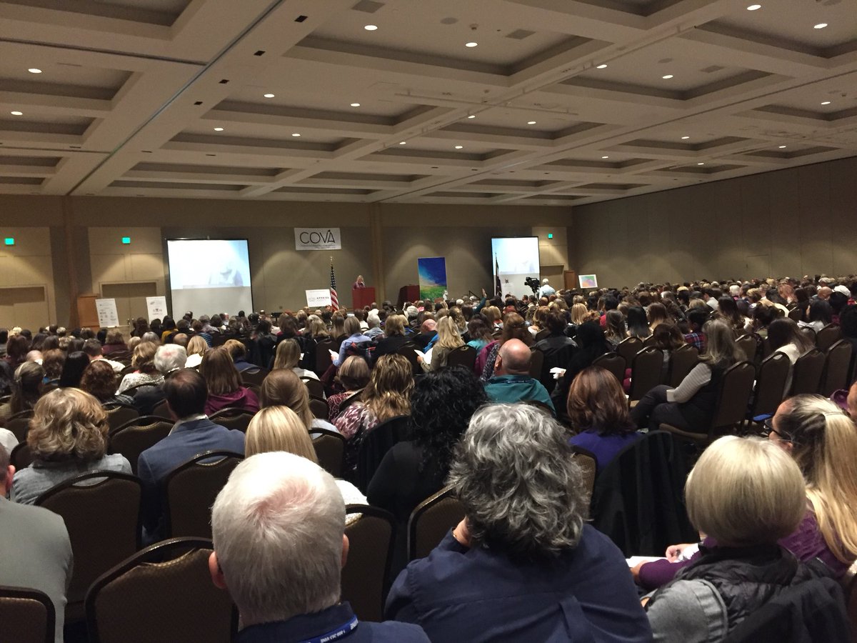 krisiny's tweet photo. Opening Keynote @COVA_Denver @ApprissSafety is proud to support victim advocates #COVA2017 #VINE #knowledgeforgood https://t.co/QJhopp8eE0