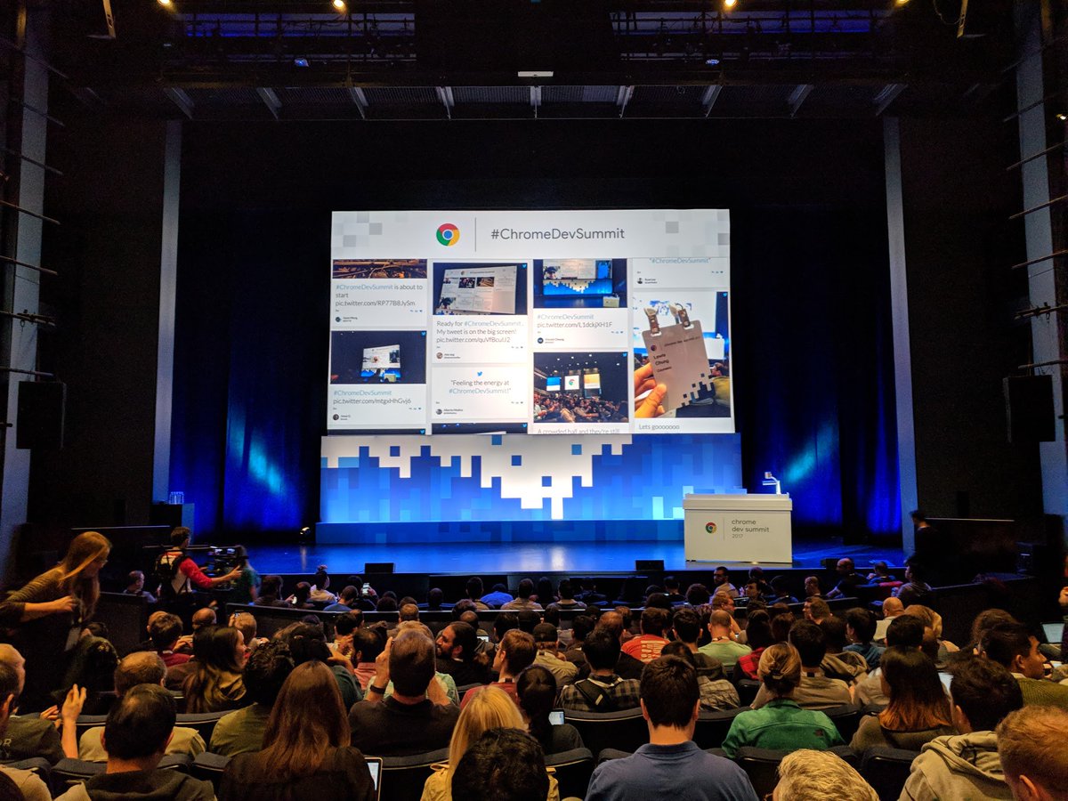 WompMobile's tweet photo. Excited for this year’s #ChromeDevSummit ... it's almost showtime
#Google #ProgressiveWebApps #PWAs #AMP #MobileFirst #WompMobile https://t.co/n279V2FcWX