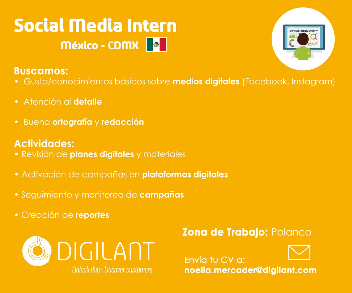 Digilant_MX's tweet photo. ¿Buscas iniciar tu vida profesional? ¡En Digilant buscamos talento nuevo! Revisa nuestras #vacantes aquí: https://t.co/zKSiaYOdBr 📝 https://t.co/WafStFhdEr