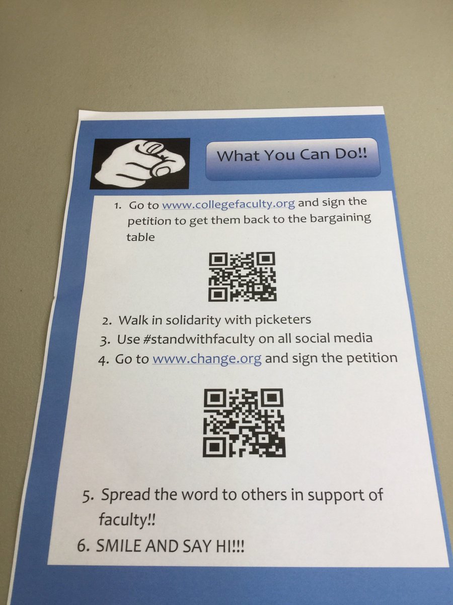 Opseu354's tweet image. #StandWithFaculty #COLLEGESTRIKE What you can do!