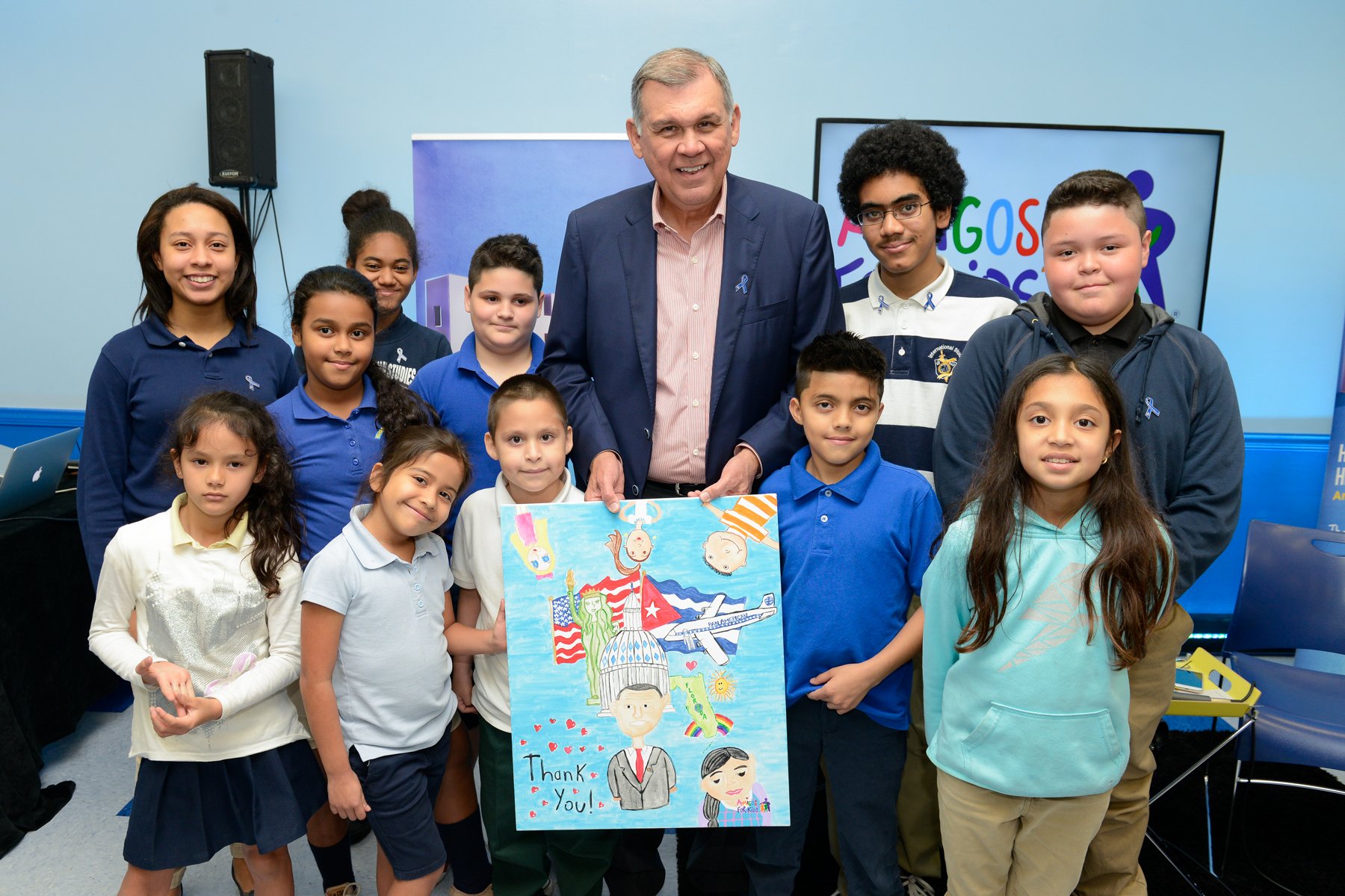 Happy Birthday to our Inspiring Amigo, Senator Mel Martinez, from all of the kids at Jose Marti Park. 