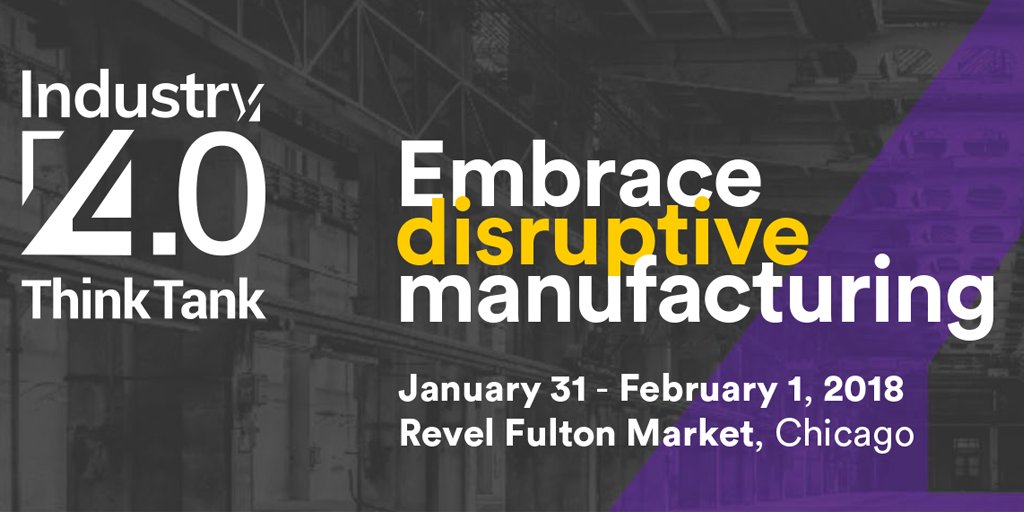 DMDII_'s tweet photo. Mark your calendars! The Industry 4.0 Think Tank is coming to #Chicago. Learn more here: https://t.co/McDCRF33jU https://t.co/chp8J8VmkW