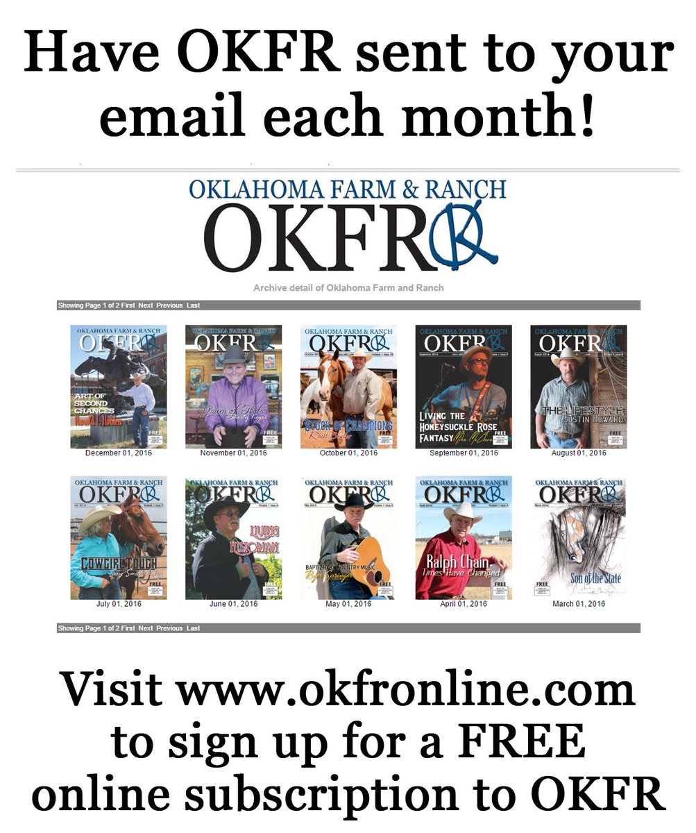 OKFRMagazine's tweet photo. Subscribe to the FREE digital version of #OKFR at https://t.co/2s3FG2mlm2! https://t.co/VcAAJCAHPA