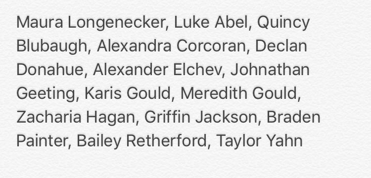 HersheyNHS's tweet photo. If your name is listed below, please text this message: @nhsritchey to this number: 81010 https://t.co/VI0Tys3dWn