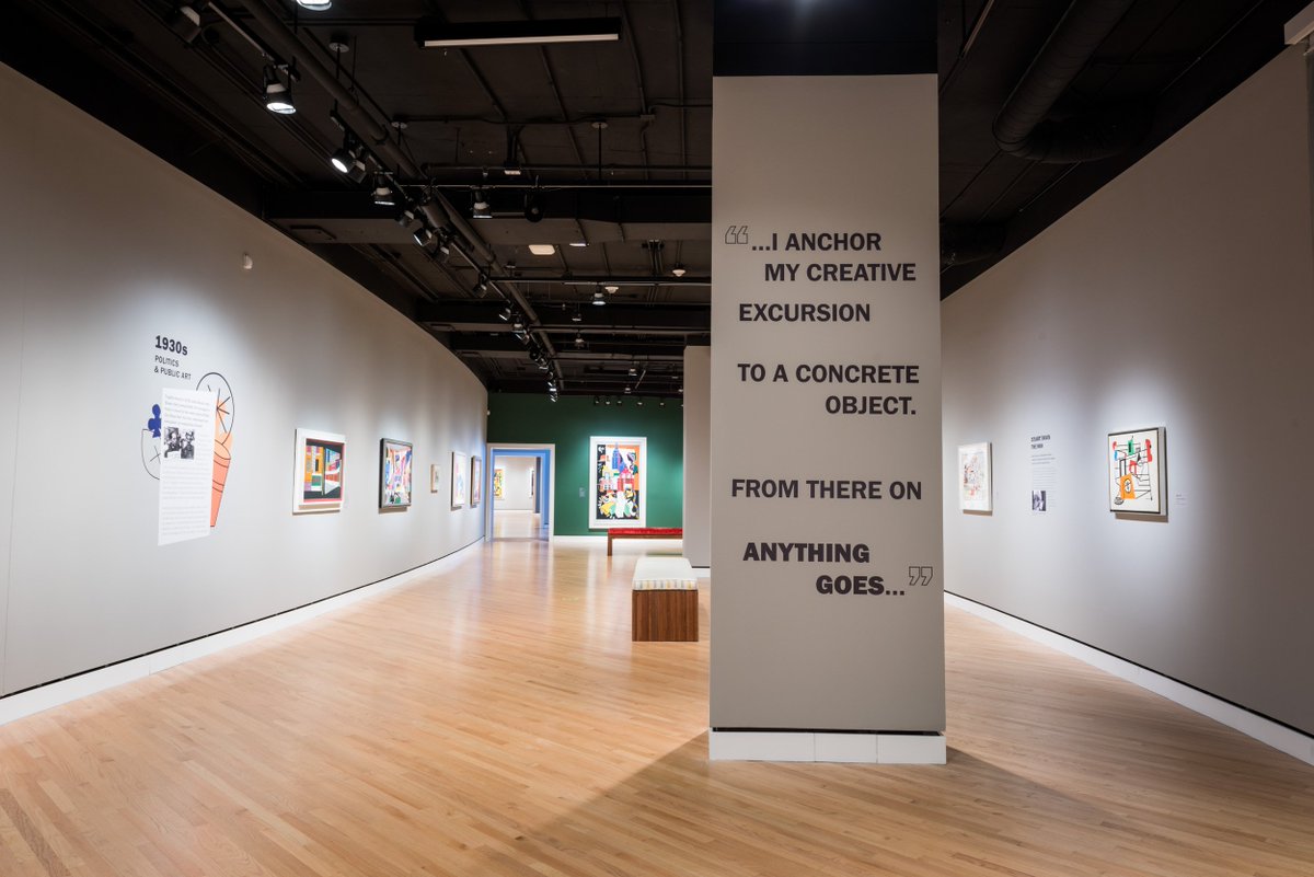 crystalbridges's tweet photo. #CBStuartDavis is on view! Visit the exhibition @nytimes called “…a universe of jazzy patterns and blazing colors.” https://t.co/Oau9y6rbb0 https://t.co/Zd1hdNUK1z