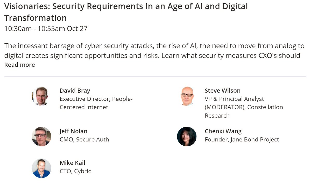 SecureAuth's tweet image. Excited to be at #CCE2017! Panel discussion with @chenxiwang @chief_ventures @jeffnolan @mdkail #securityisntsecure #CISO