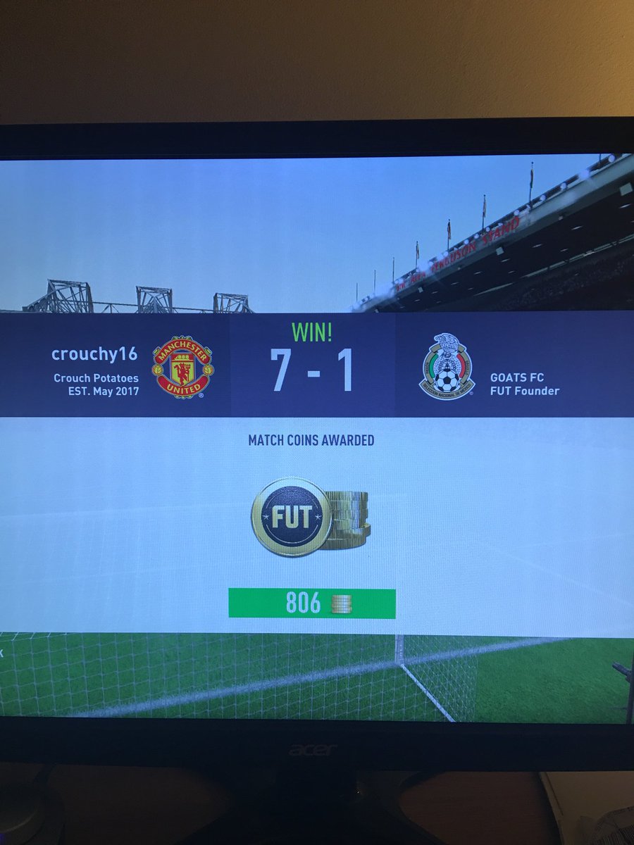 undisclosedgame's tweet photo. Cheers for the nice easy win @Castro1021 #fifa18 #squadbattles #legendarydifficulty https://t.co/cMLZQyVCvO