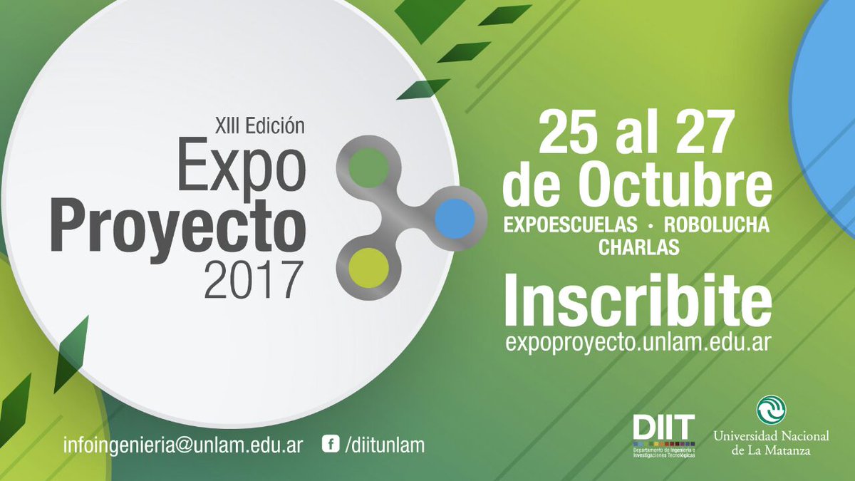 CienciaEnRedBA's tweet photo. ¡No te pierdas la décimo tercera edición de la feria #ExpoProyecto!
Organizan @unlam y #DIITUNLaM
@tiresiasOK @UNLaMProyecto https://t.co/XSFANJedda