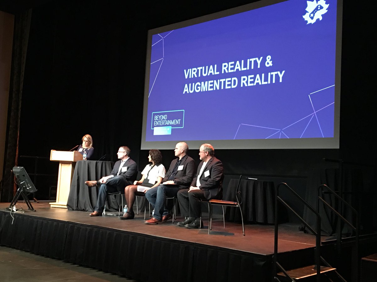 sleiman_karen's tweet photo. #BeyondEntertainment Session on #VR #AR @Ubisoft @finger_food @SilverbackGames @pelesys #innovation #technology #gamification https://t.co/DYB0l4FXJ5