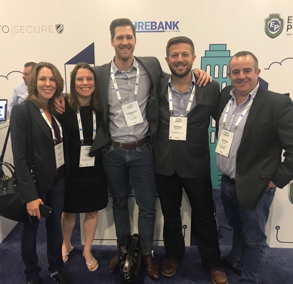 SergioBarbosa's tweet image. At our stand with our amazing security partners #Entersekt #FutureBank #Money2020
