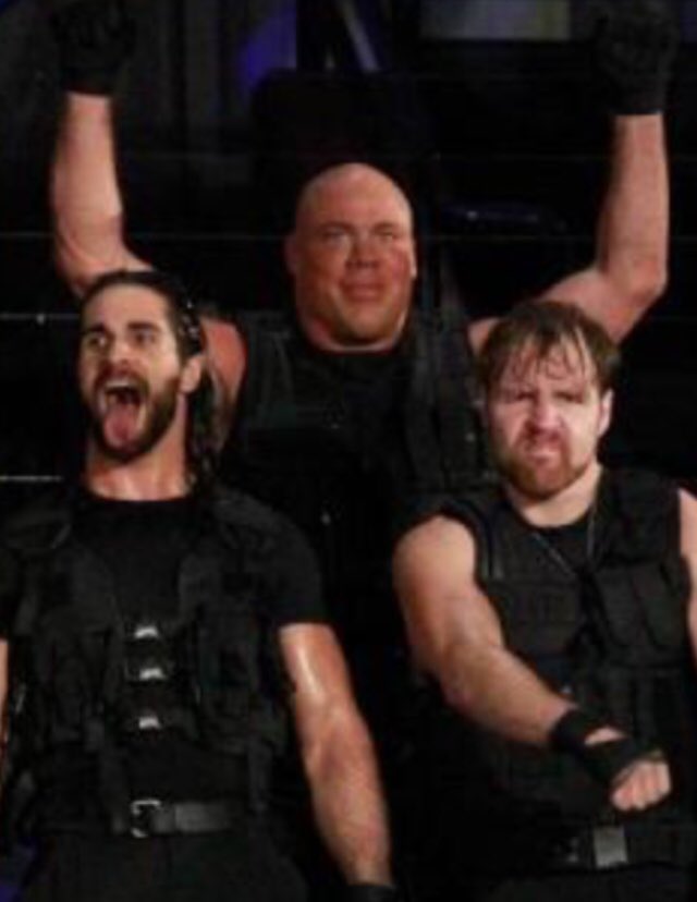 JULIANMELANSON's tweet photo. THIS IS AWESOME! 👏👏👏👏 #kurtangle #theshield #wwe #WWETLC #SethRollins #DeanAmbrose #yousuck https://t.co/tGmqQzL073
