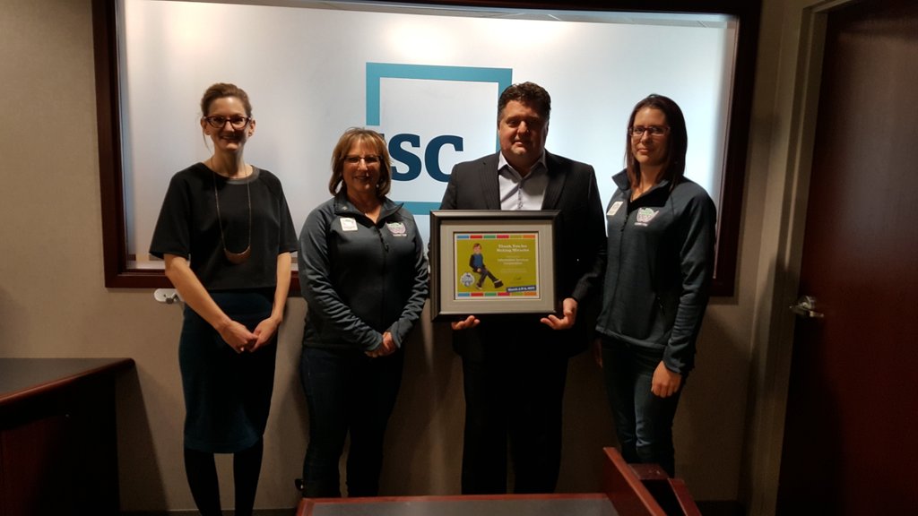 Telemiracle's tweet photo. A huge thanks to Information Services Corporation for their generous donation to #TM41! @susieqcolbow @atomicafterglow #AmazingSponsors https://t.co/SK1HhKdH9H