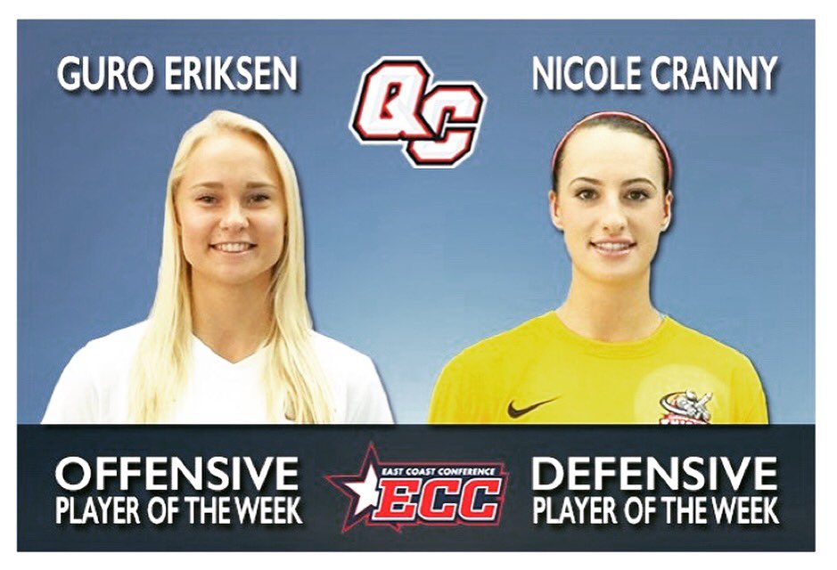 qcwsoccer's tweet photo. Proud of these two for taken two big weekly awards! #TwoGameWinningGoals #TwoShutouts #TwoWins #EverythingIsBetterInTwos #QCvsEveryone https://t.co/0uKilrDzwz
