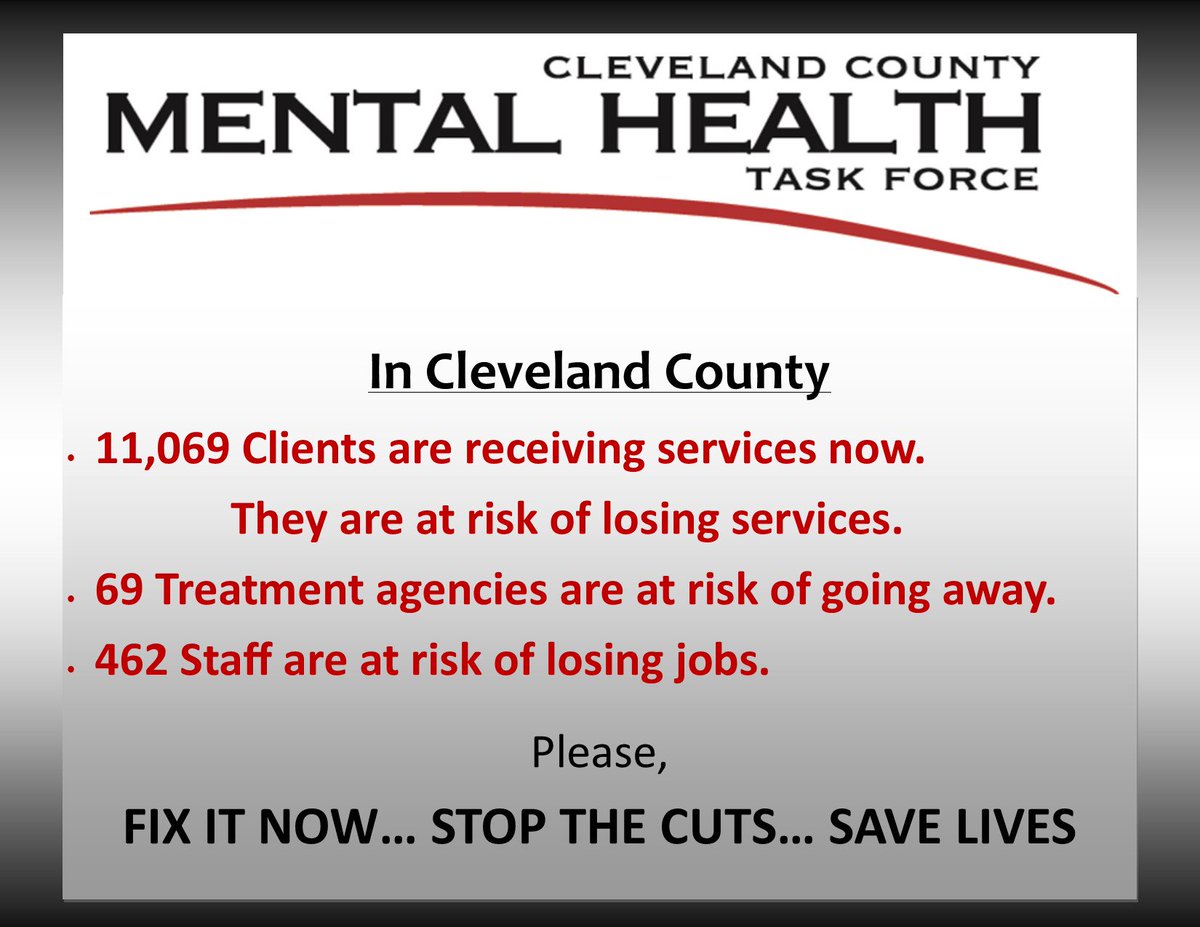 THouse82's tweet photo. Fix it Now, Please!  Save our Clients!  #QuittheCuts #FundBehavioralHealth #IamImpacted @JADismukes https://t.co/nJK6Z9poYf