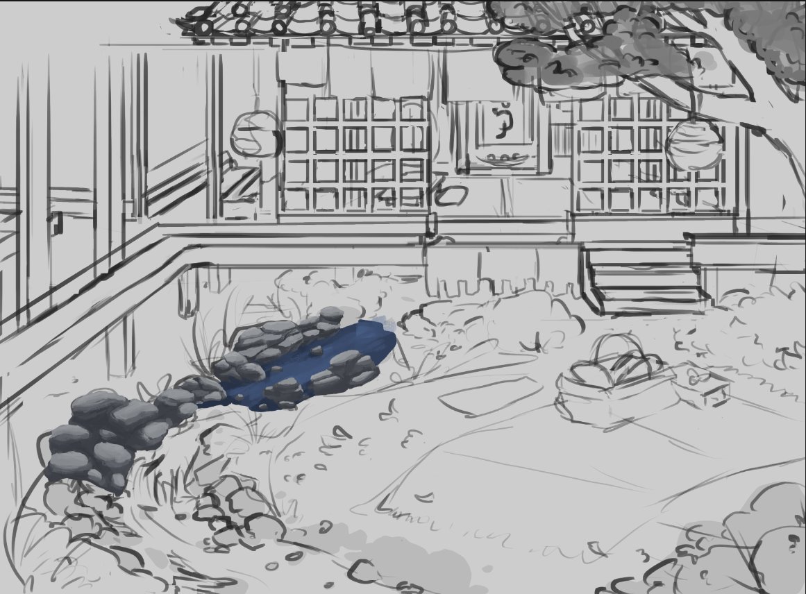 I haven't done a serious art piece in a while so I'm taking up a big project. This is gonna be a lot of work! Today's progress. ? 