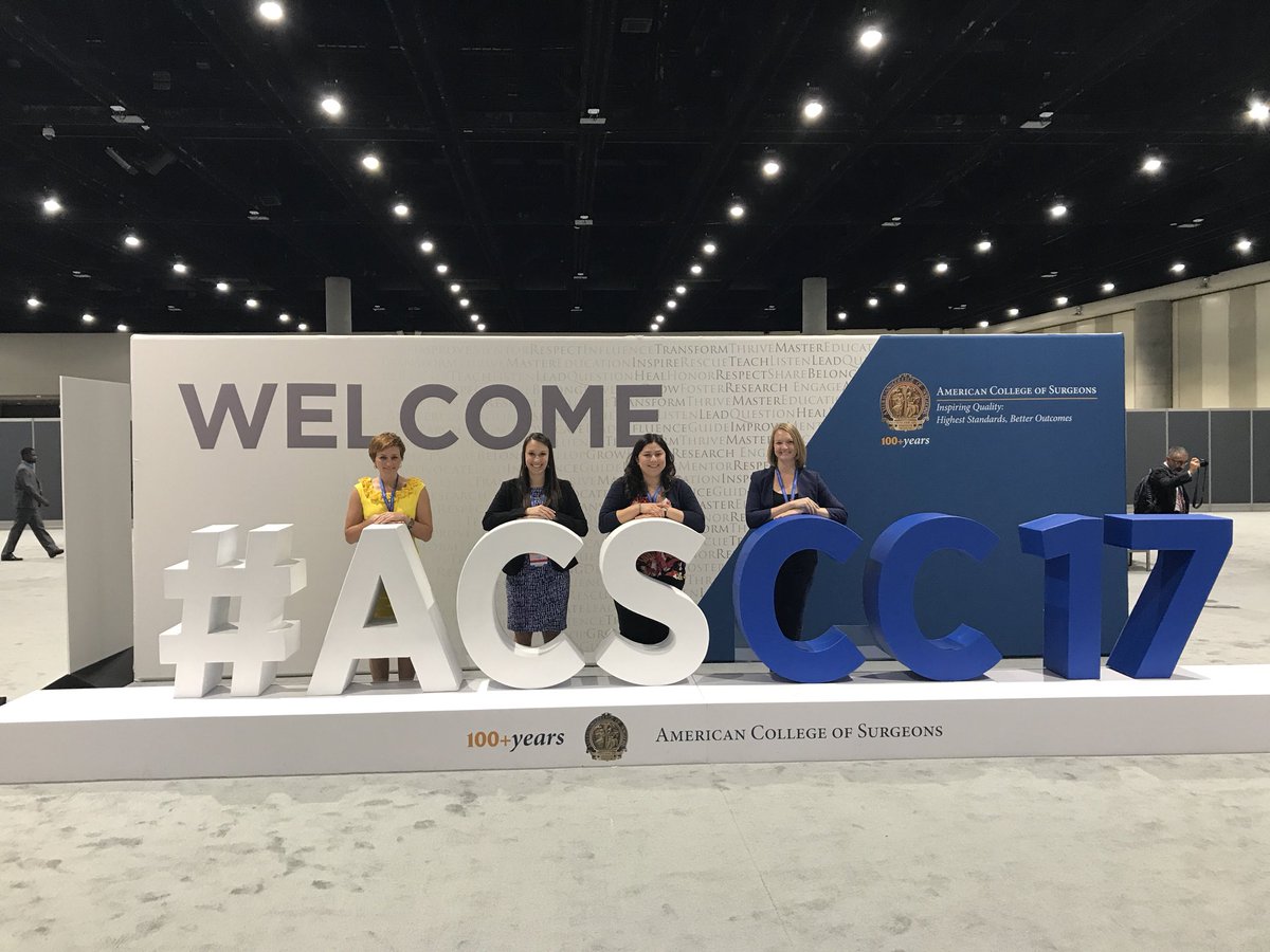 CassieSonntag's tweet photo. . @PSU_Surgery resident reunion at #ACSCC17 with @MadelineBTorres and @morgansmartin (and of course @AshLeberfinger) https://t.co/xucVr1RtU3