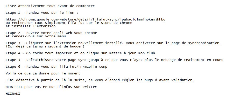 Heirani27's tweet image. On y go pour l'avant-pré-alpha-beta...Merci de vos retours ;)
#FIFAFUT18 en mode auto ça débute bientôt.. Enfin je crois ;)