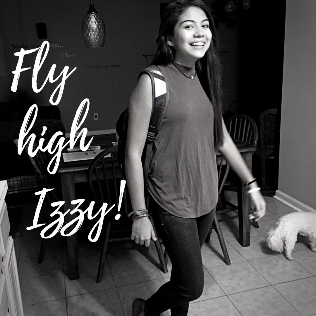 HawthornesPizza's tweet photo. It was a year ago today that our beloved Izzy Martinez passed away at 16 of a rare blood disease (HLH) #flyhighizzy https://t.co/dcx8BsO1tc