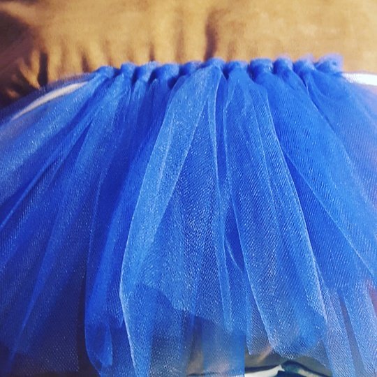 cathy_srock's tweet photo. When soccer is cancelled, you spend your evening working on your kid's Halloween costume π§β½π§π¬ππ¬ #momlife #diy #bluetutu https://t.co/msLXpeOTYI