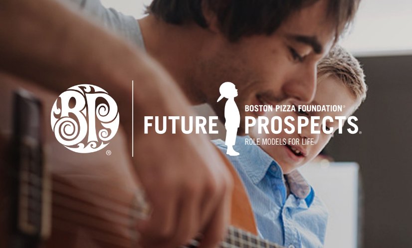 $5 gives a kid an hour with a #RoleModel. Learn more at bostonpizza.com/bp-foundation #BostonPizza #StratfordON