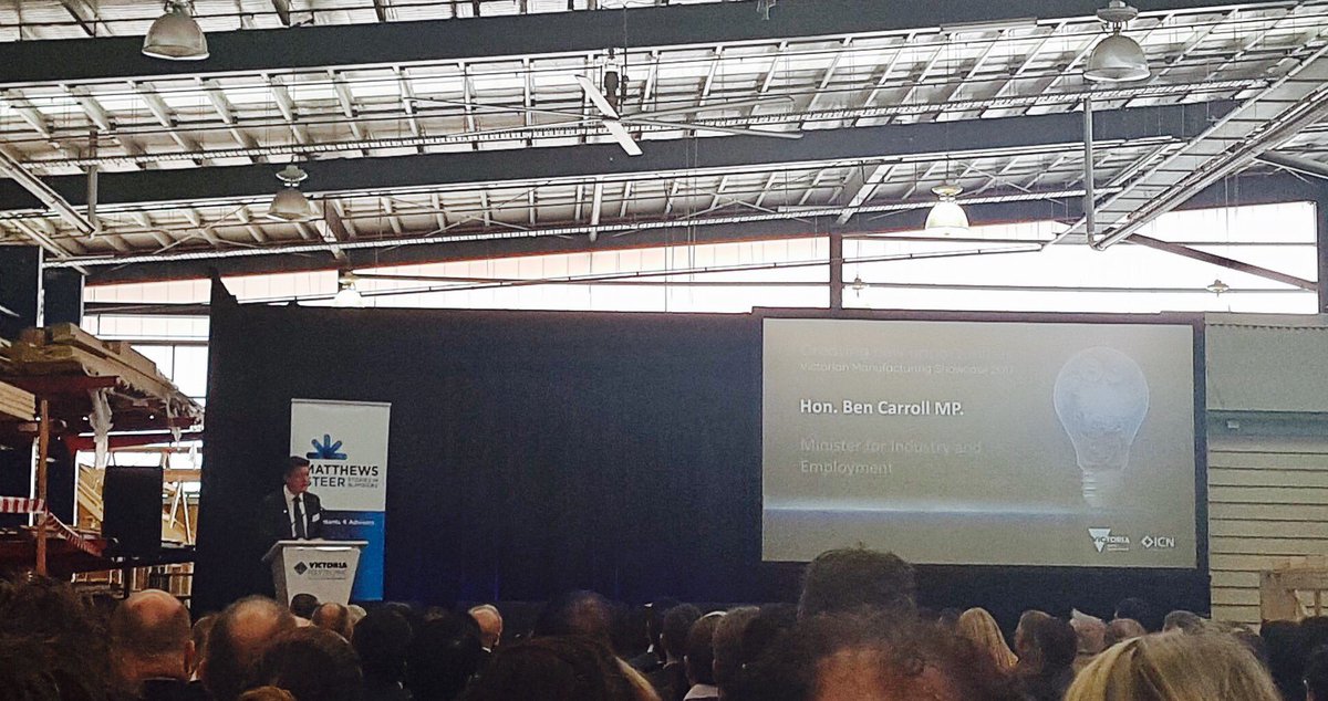 Manufacturing is 5x the size of mining &amp; the <a href="/DanielAndrewsMP/">Dan Andrews</a> Govt will help drive future growth in partnership w\ <a href="/ICNL/">ICN</a> #vicmanu #SpringSt