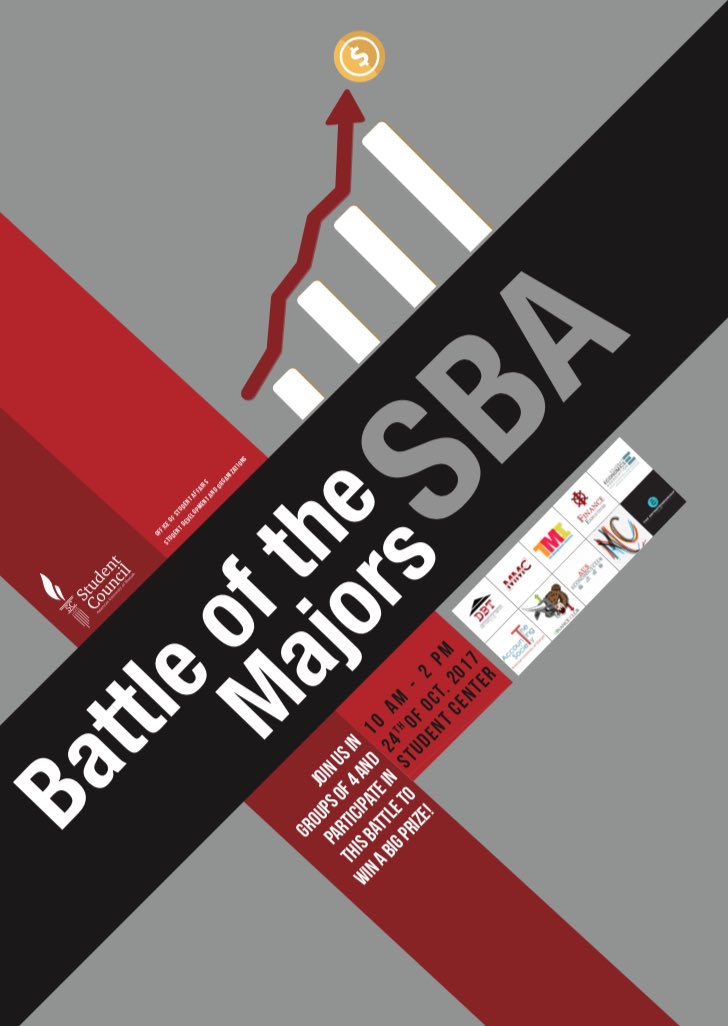 SBAers, heads up! Battle no. 2 is just around the corner! Do you have what it takes to prove YOUR major is the best?! Game on!
<a href="/DBT_AUS/">Dean's Business Team</a>