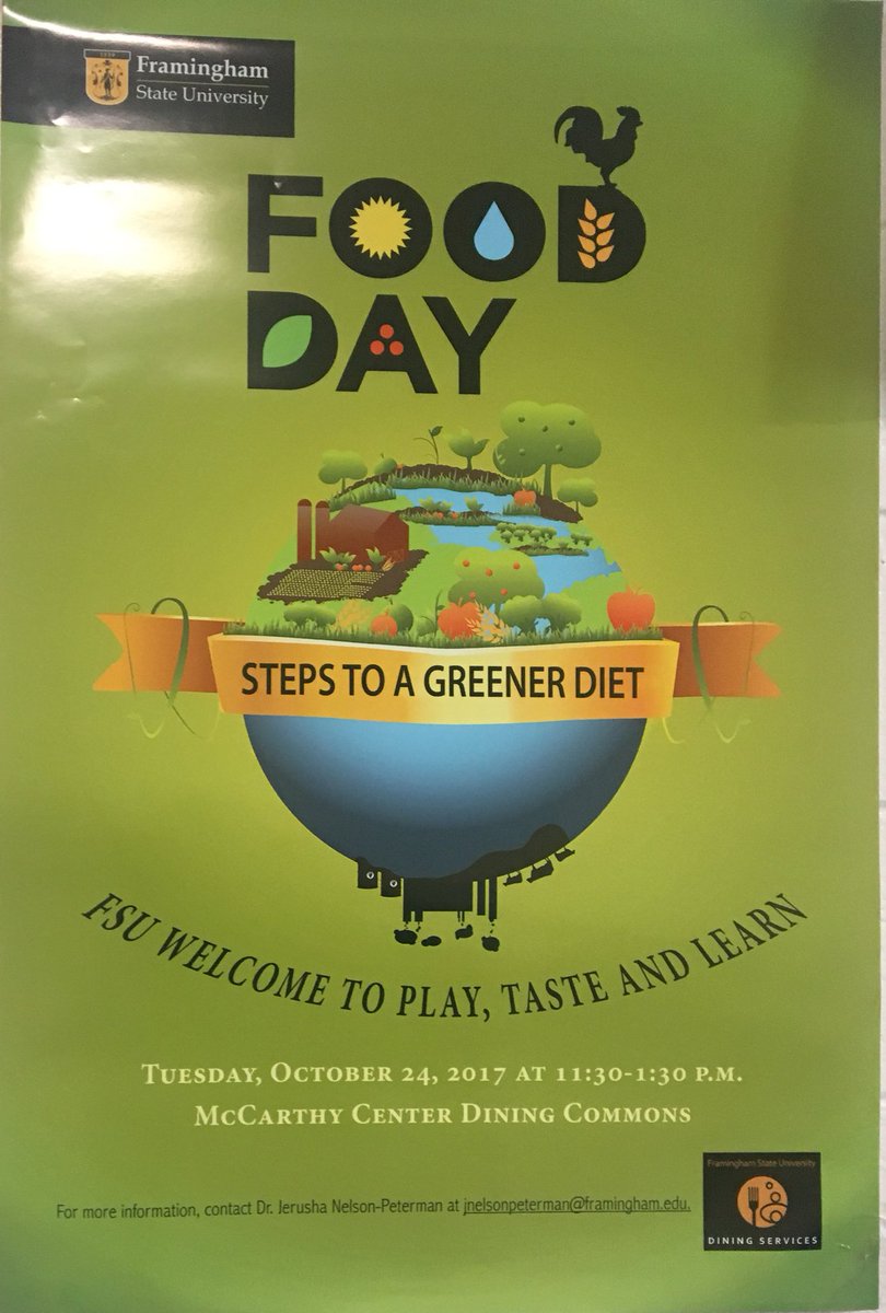 elehaneFSU's tweet photo. Come check out Food Day at the FSU dining commons tomorrow 11:30-1:30! https://t.co/NSGEUGz9Fi