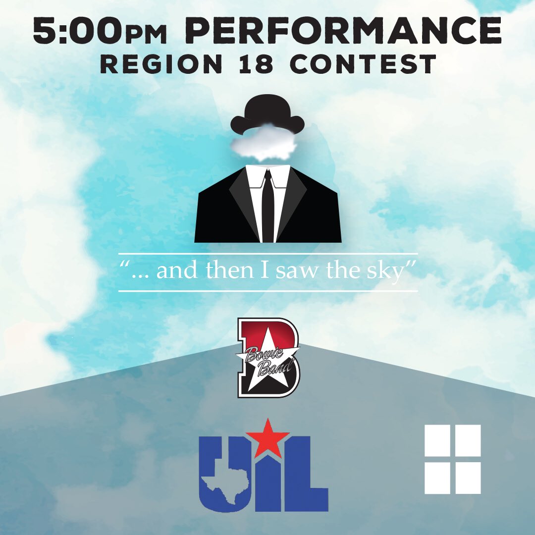 BowieBand's tweet photo. TOMORROW: Cheer on the #2017OPE Tues 10/24 as we perform in Region 18 UIL marching contest at Burger Stadium! Performance begins at 5:00pm. https://t.co/Dn3P7x8u8H