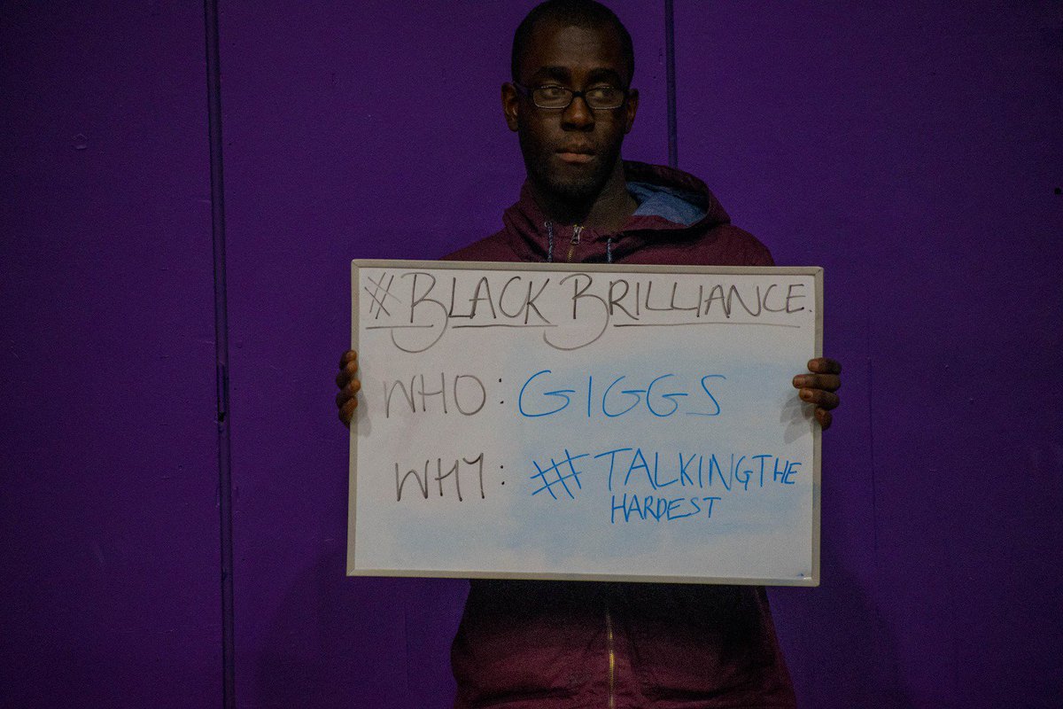 Godwin admires British rapper  Giggs!  #BlackBrilliance  #UEABHM17  #BlackHistoryMonth  