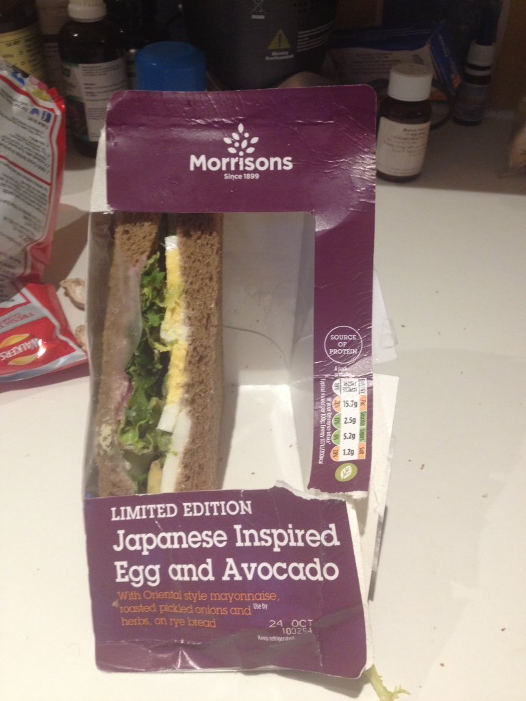 joseharrie's tweet photo. @DraytonCrier @morrisons feel mislead and cheated, Morrisons sandwich is not all its cracked up to be!! https://t.co/UmLybF3q3i