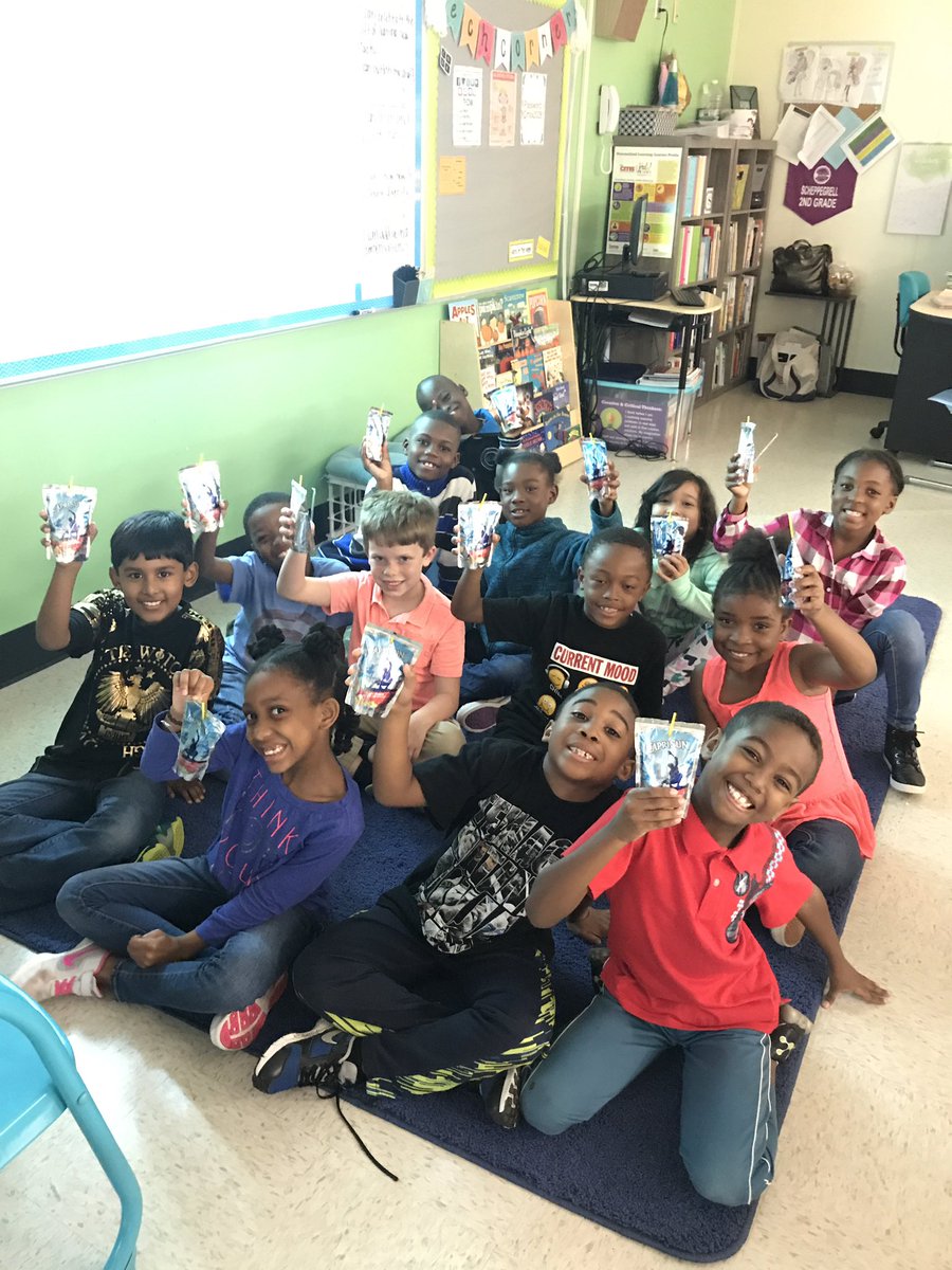 Scheppin3rd's tweet photo. Celebrating the publishing of our small moments by having a class toast! https://t.co/VGKzA5O1fZ