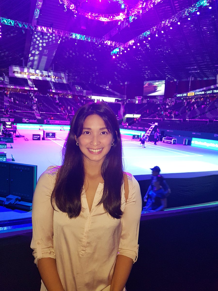 acpatrimonio's tweet photo. Singapore Open! Blessed to have the chance to watch the world's top 8 women's tennis players 😍 https://t.co/JvRUsY3F6W