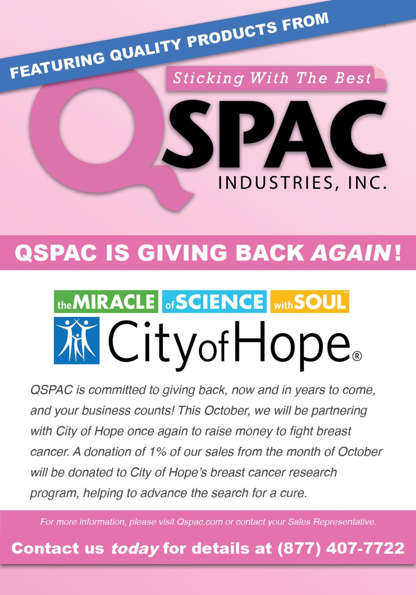 QSPACmedia's tweet photo. October is #BreastCancerAwarness month! This is how QSPAC gives back! https://t.co/rgn0WOOyLA