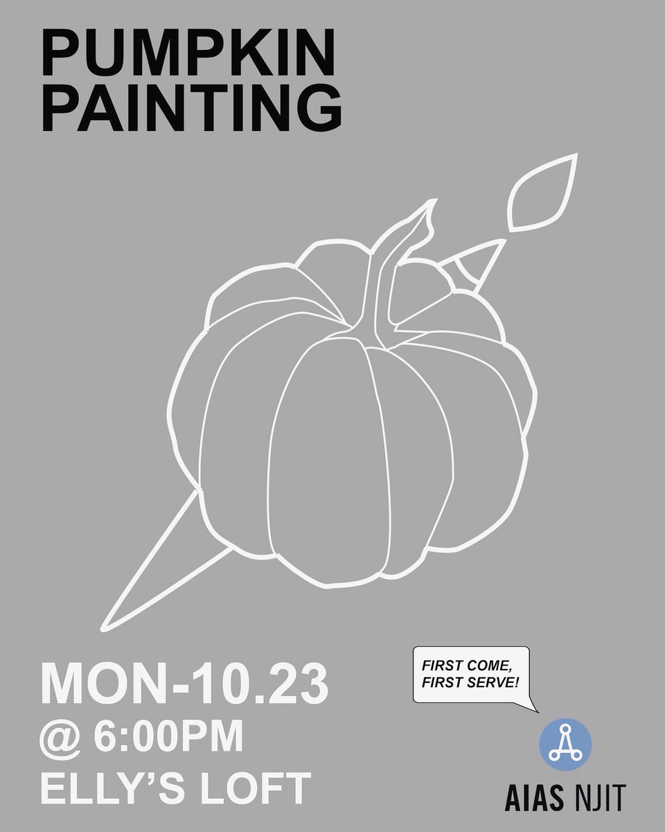 aiasnjit's tweet photo. Come paint a pumpkin with us tonight after studio! #aiasmem17 https://t.co/3egstAd7lt