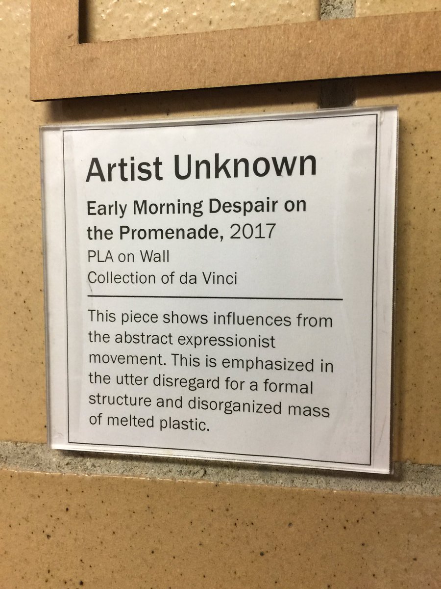 3DCentralVA's tweet photo. Found this masterpiece at the @VCUdaVinci Center; I think we all have one of these at home! https://t.co/j6Tkfrn0cu
