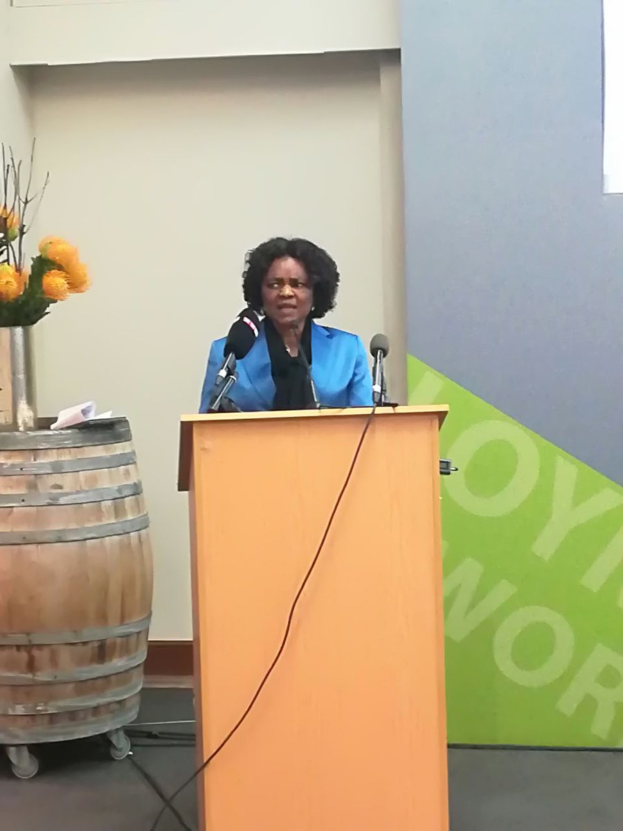 Min_Secretary's tweet photo. @HigherEduGovZA Minister @ProfMkhize addressing the gala dinner at Harambee Solutions Exchange https://t.co/K0Qwghjrzy