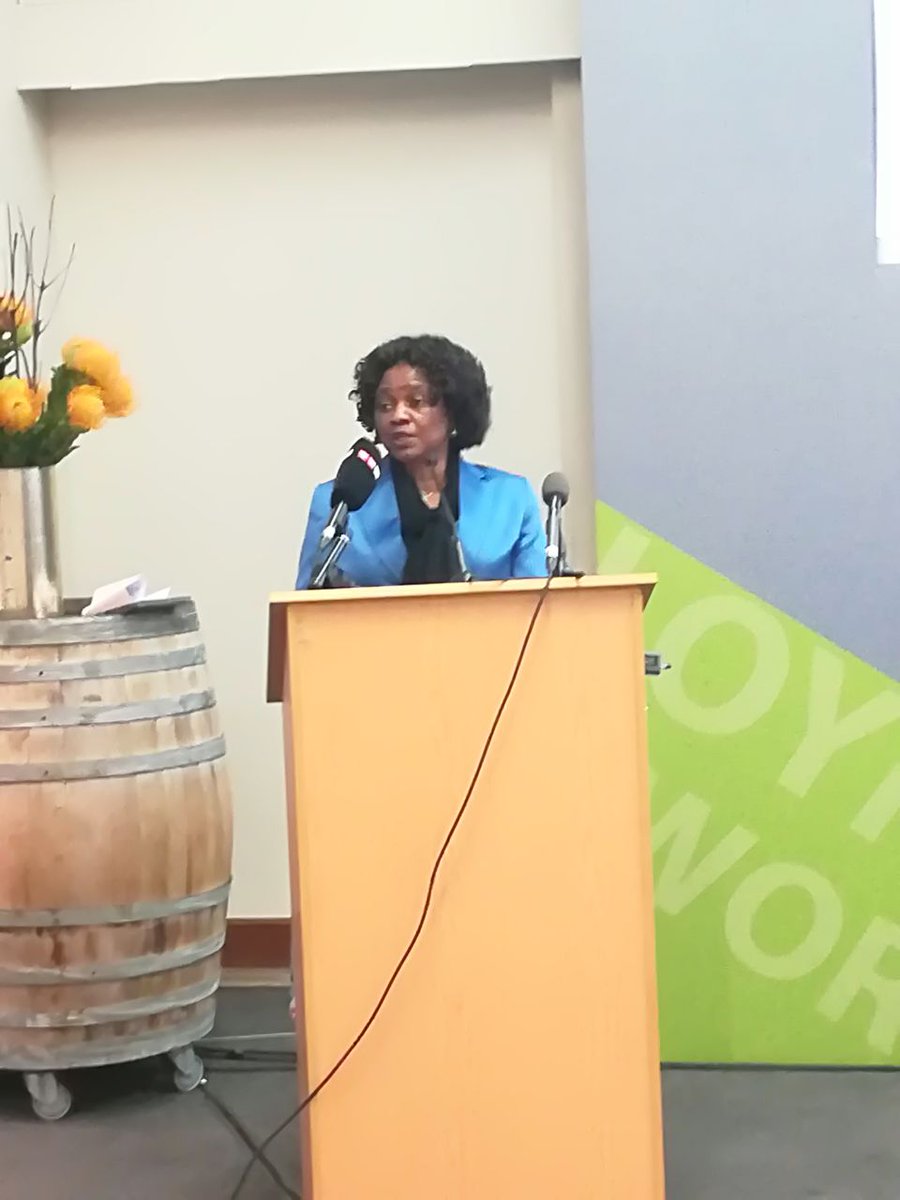 Min_Secretary's tweet photo. @HigherEduGovZA Minister @ProfMkhize addressing the gala dinner at Harambee Solutions Exchange https://t.co/K0Qwghjrzy
