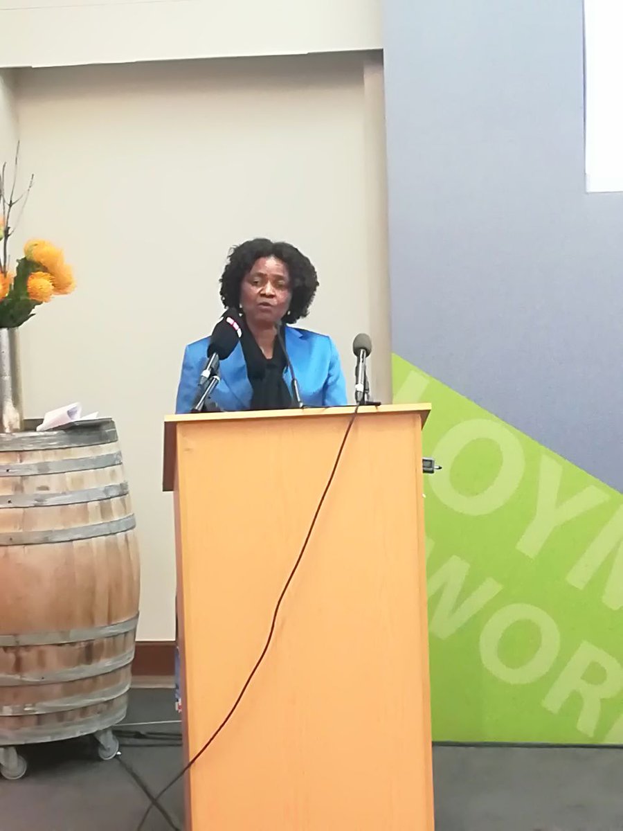 Min_Secretary's tweet photo. @HigherEduGovZA Minister @ProfMkhize addressing the gala dinner at Harambee Solutions Exchange https://t.co/K0Qwghjrzy