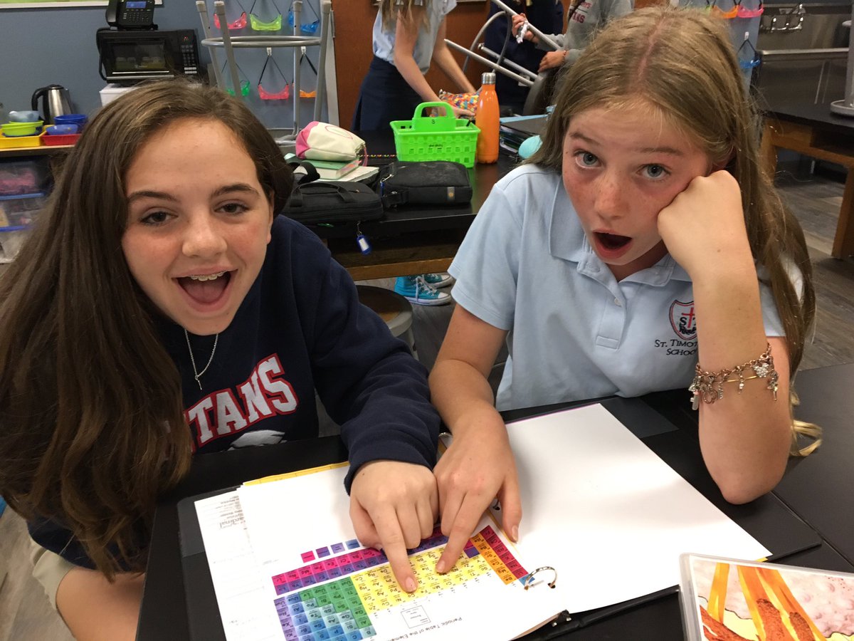 STSScienceLab's tweet photo. @StTimsRaleigh #scienceolympaid team hard at work this Monday afternoon! (And clearly having no fun at all 😜.) https://t.co/HYsZJ8dG7C