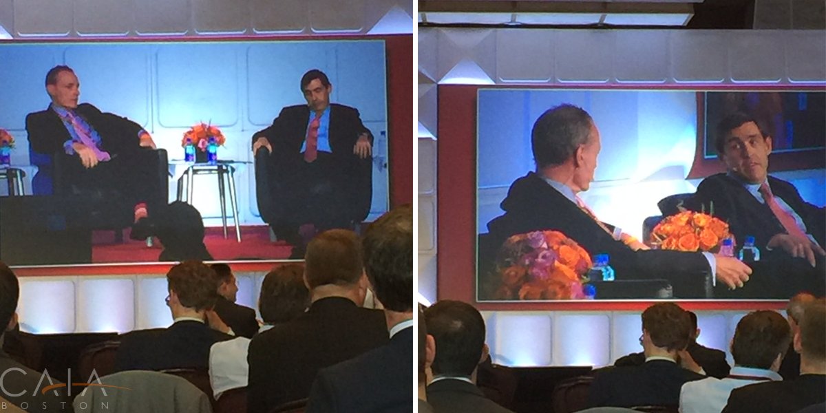 CAIAAssociation's tweet photo. .@CAIA_BillKelly talks with Professor Luis M. Viceira at the 15th Annual #GlobalARC in Boston on global portfolio diversification for long-horizon institutional investors. https://t.co/OAM4l7ZR41