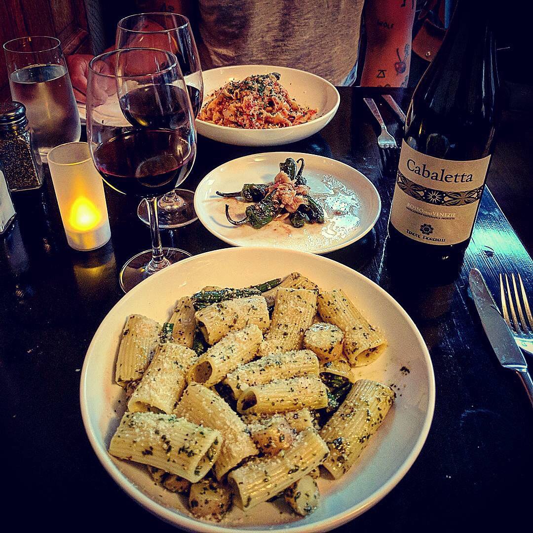 Get your daily green in with our Rigatoni Genovese, made with pesto, potatoes, &amp; green beans. | 📷: @not_so_mainestream | #PortlandMaine