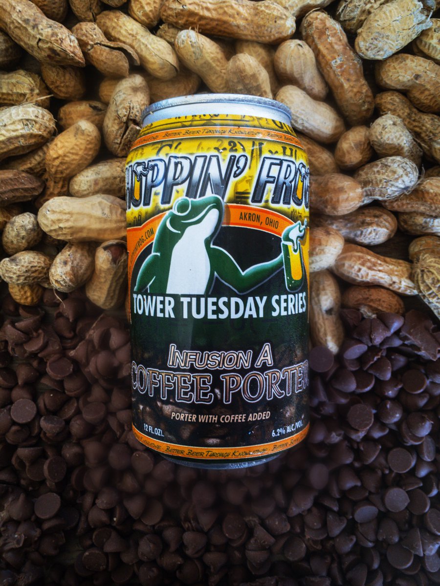 hoppinfrog's tweet photo. Release Today! Infusion A: Peanut Butter Chocolate Coffee Porter in CANS starting at 5pm! #MondayMotivation #BeerRelease https://t.co/5oXceubcOP