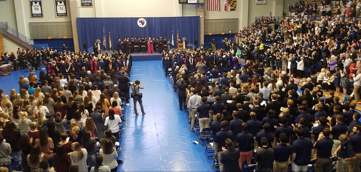 MSMU's tweet photo. A long standing ovation as Tim Trainor is presented as the 26th president of the Mount. #MountProud, #TeamTrainor https://t.co/RjxEPCZdL6