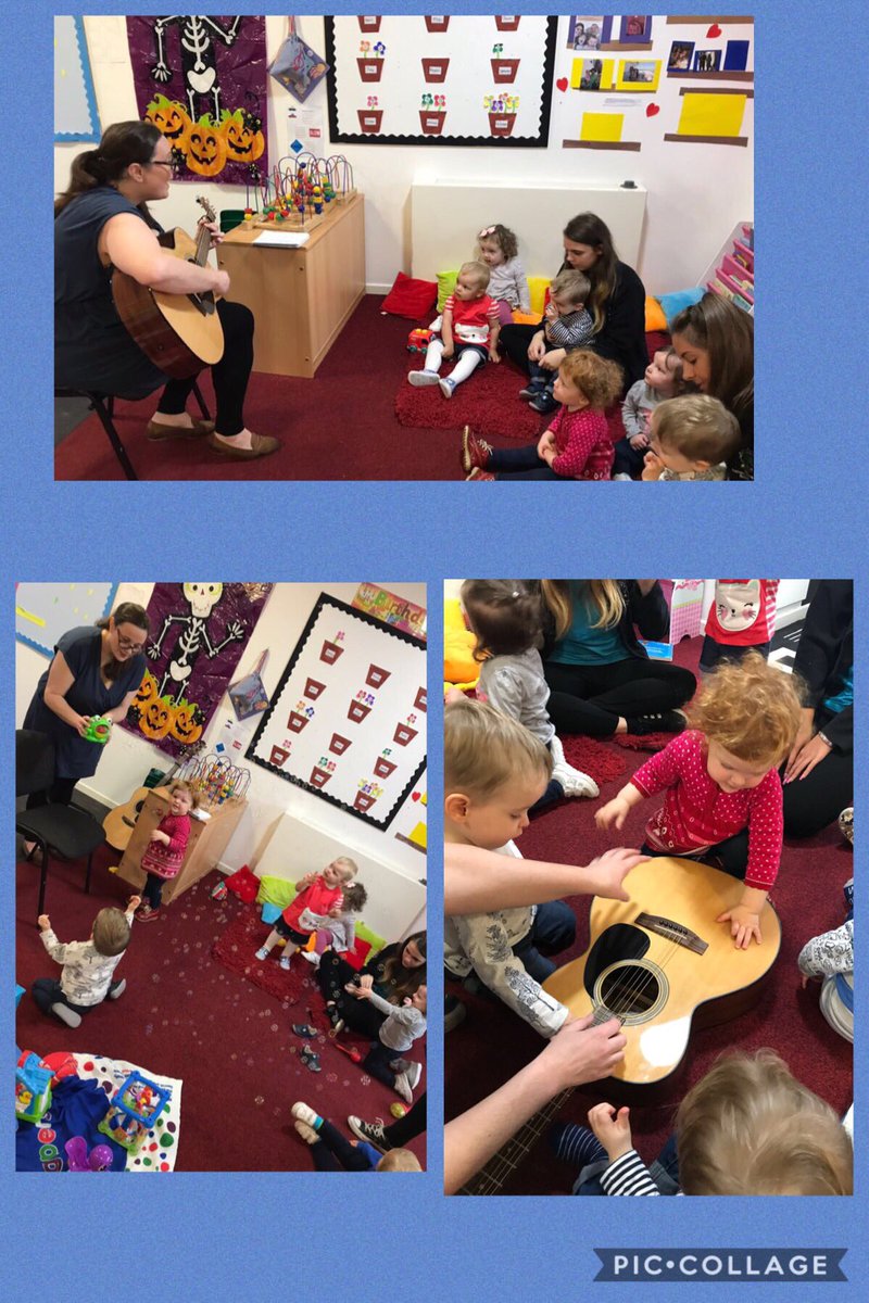 EFInverkip's tweet photo. We had Benjamin and Finlay's mum in to sing songs with her guitar. The children had so much fun #music #instruments #parentalinvolvement https://t.co/JwjucC7BBu