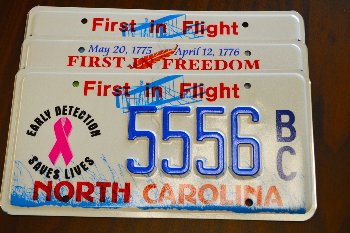 NCDOT's tweet photo. Encourage early detection with a #BreastCancerAwareness plate from #NCDMV. Find an #NCplate for your special cause https://t.co/PROuvUV2tv https://t.co/2apysKfnXB