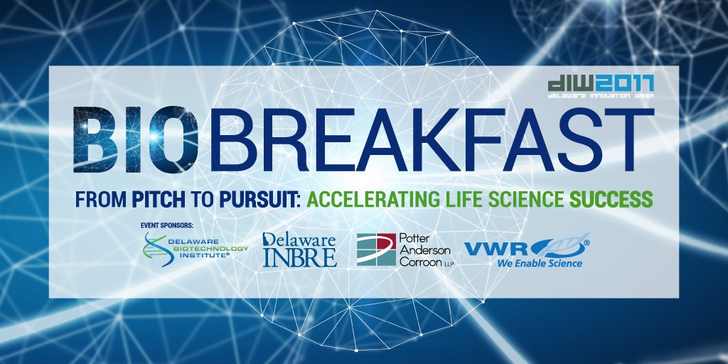 Delaware_Bio's tweet photo. Catch our next #BioBreakfast Tues. 11/7 at @AstraZenecaUS Wilmington HQ, part of Delaware Innovation Week! https://t.co/L8WfN2lxIA #DIW2017 https://t.co/m97AuWwXos