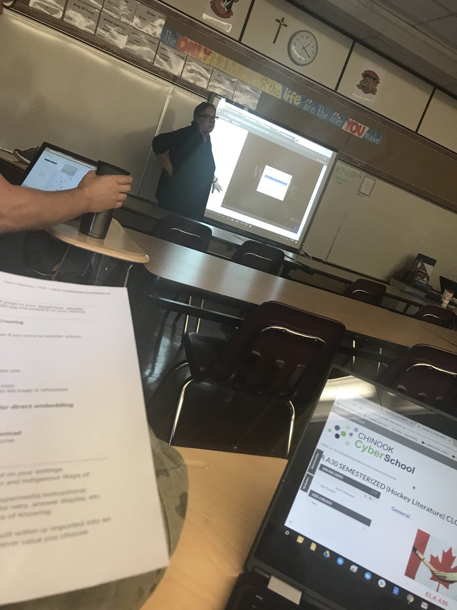 theMZSC's tweet photo. Learning H5P from Carol Mackey! Interactive video quizzes, great tool for engagement #SKdlearn @ccs_school @ChinookSD https://t.co/bGDx7EBKLi